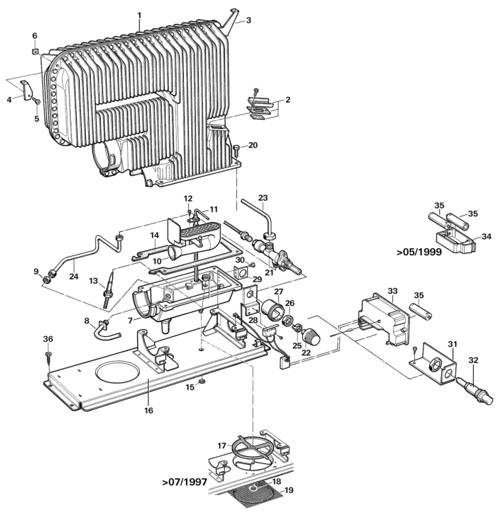 Truma S 2200 Heater Parts List